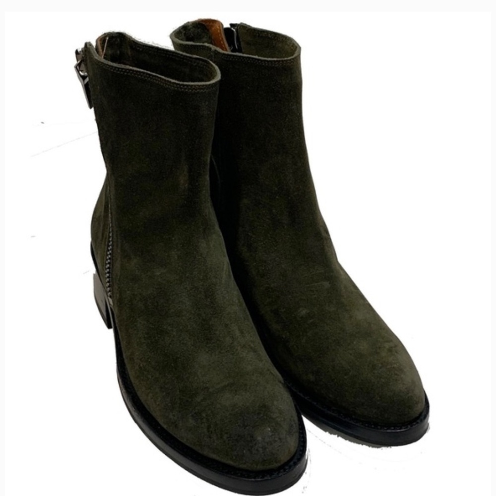 EUC Olive Suede Frye Boots - Picture 2 of 4